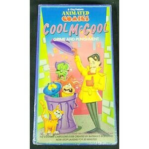 Cool McCool Grime and Punishment Bob Kane VHS 1960s Sealed‎